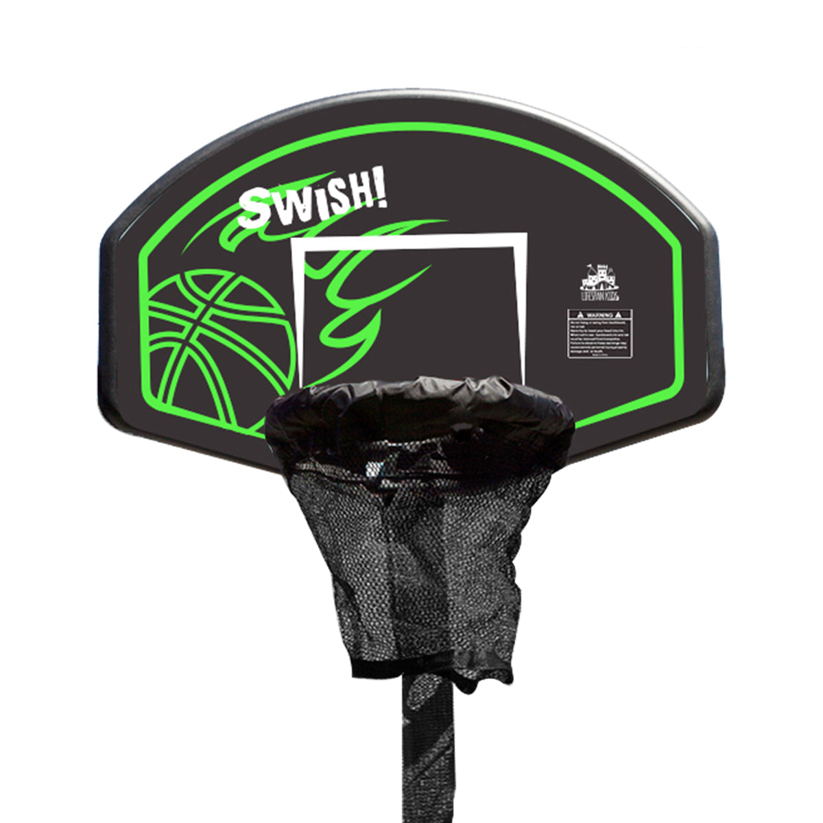 Lifespan Kids Swish Trampoline Basketball Ring with Junior Jungle Adaptor Main image