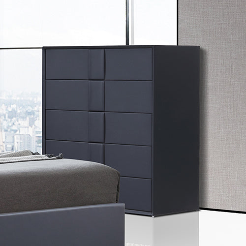 Prado Tallboy MDF Construction Fabric Upholstery Iron Feet Main image