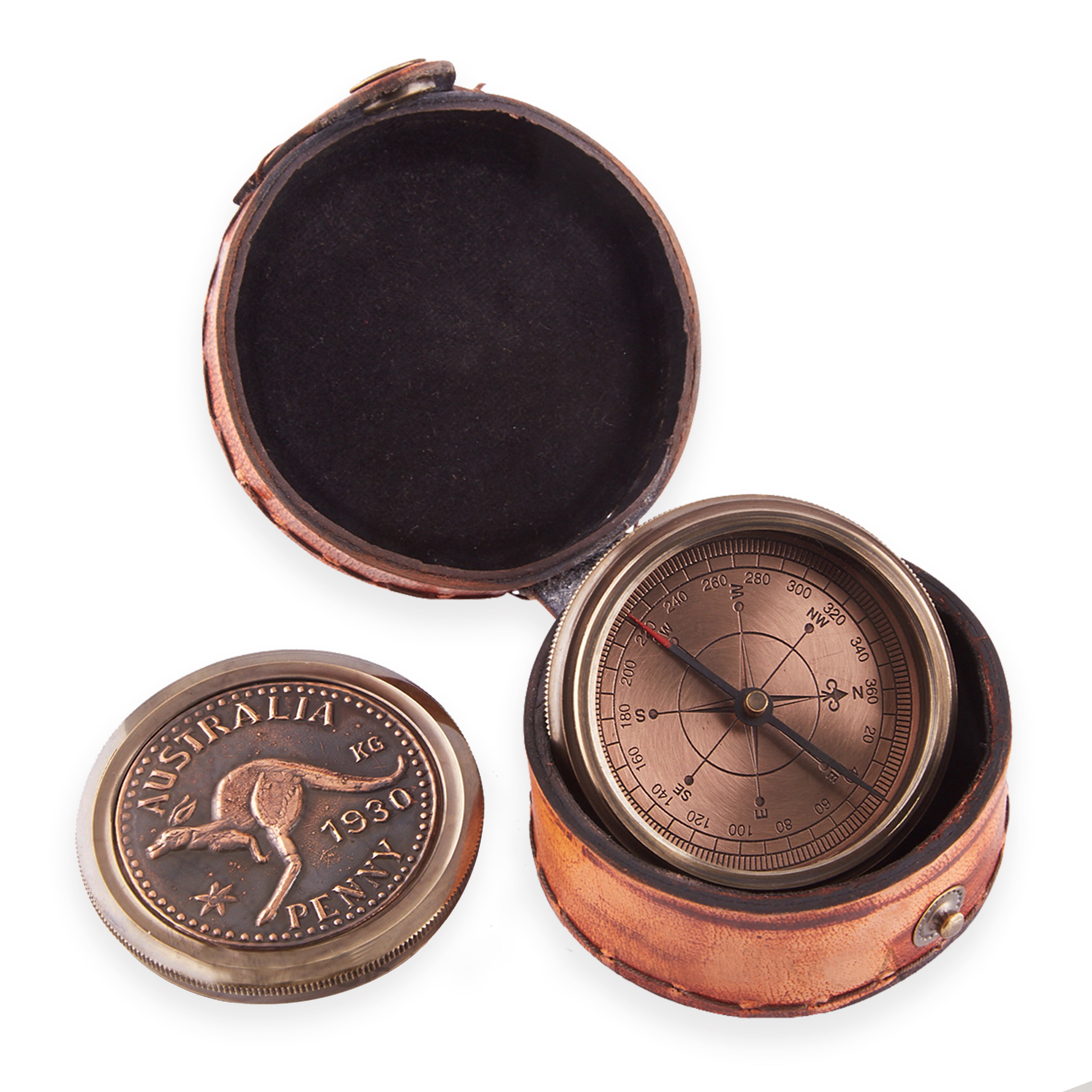 Australian 1930 Penny 60mm Portable Compass Main image