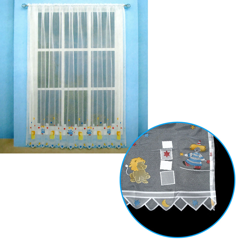 One Piece Kids CuteSheer Lace Curtain Circus Main image
