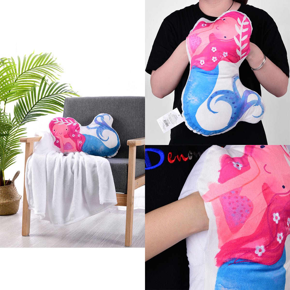 Happy Kids Mermaid Novelty Cushion/Throw Main image
