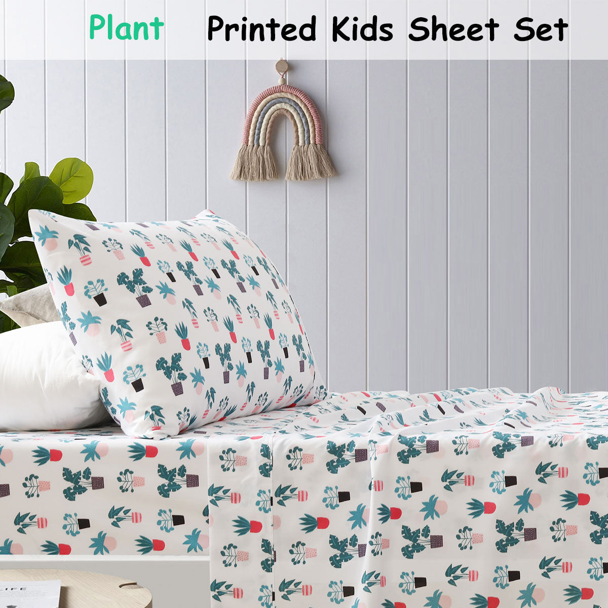 Happy Kids Plant Kids Printed Sheet Set Single Secondary image