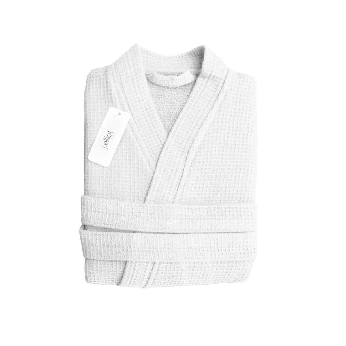 J Elliot Home Camila Cotton Waffle Bath Robe Cloud White Main image