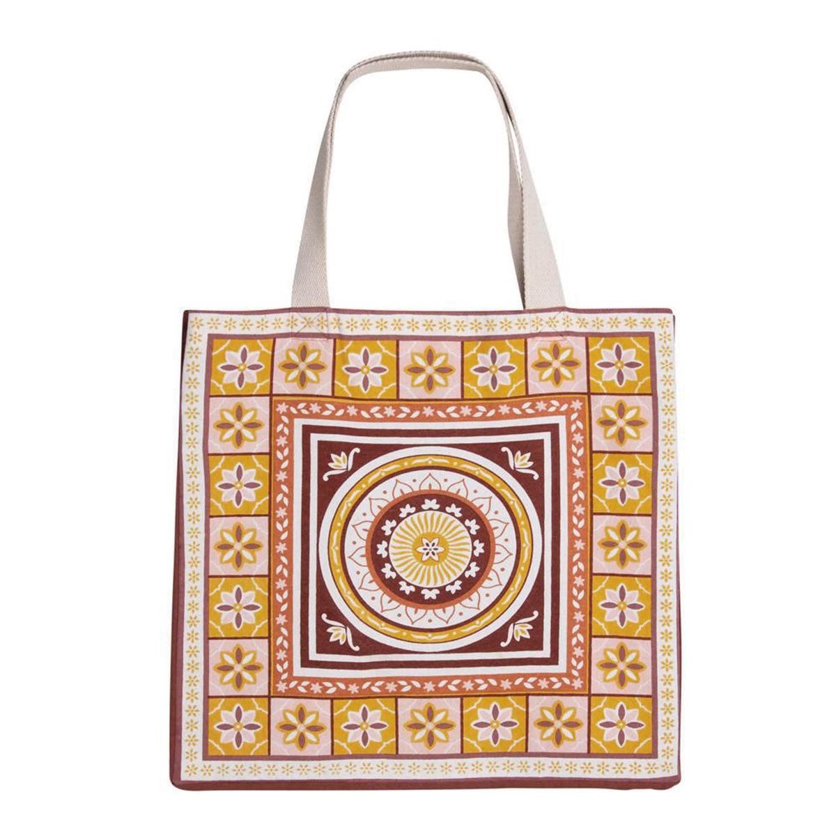 J Elliot Home Kasbah Cotton Tote Shopping Bag 40.5x43x10cm Pink Main image