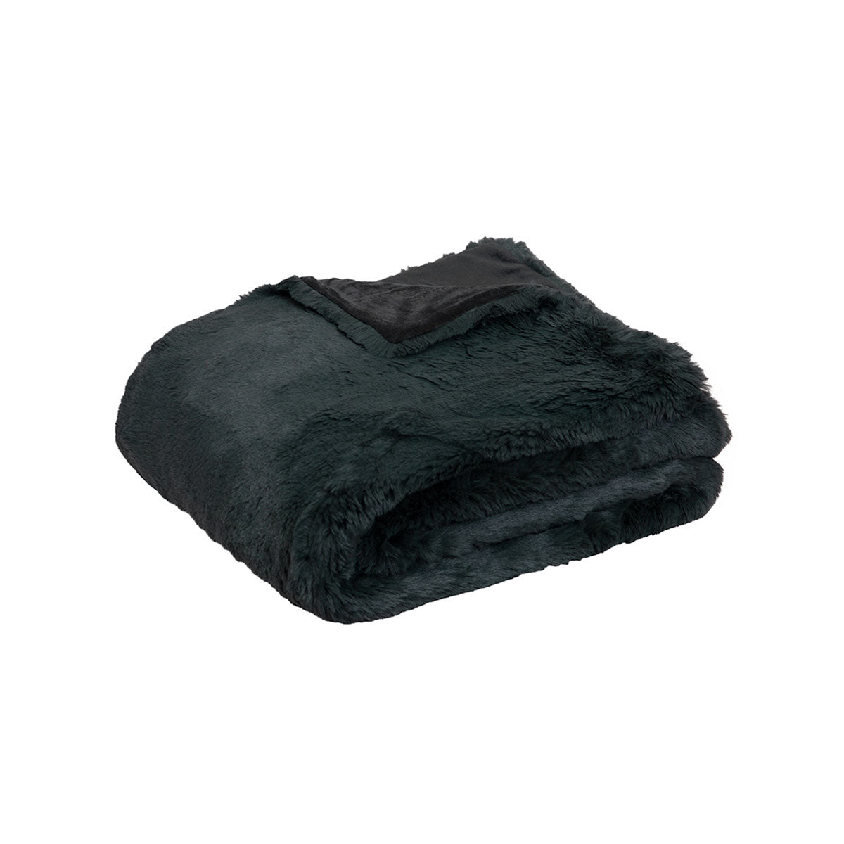 J.Elliot Home Arlo Faux Fur Throw Charcoal Main image