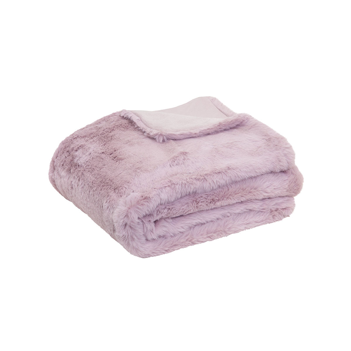 J.Elliot Home Arlo Faux Fur Throw Lilac Main image