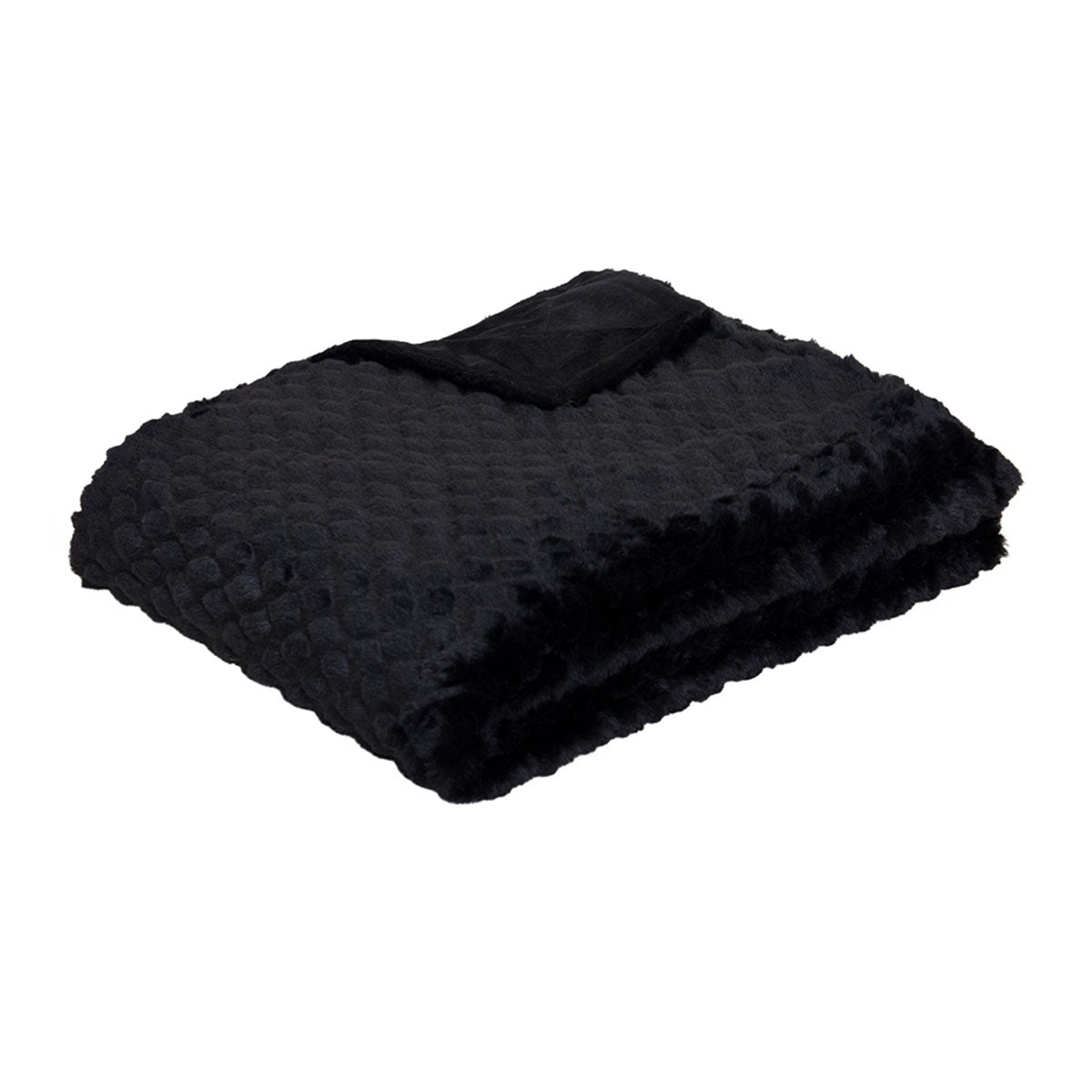 J.Elliot Home Azariah Plush Throw Black Main image