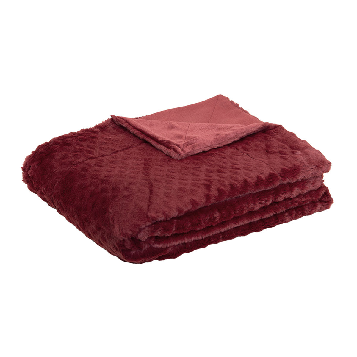 J.Elliot Home Azariah Plush Throw Red Main image
