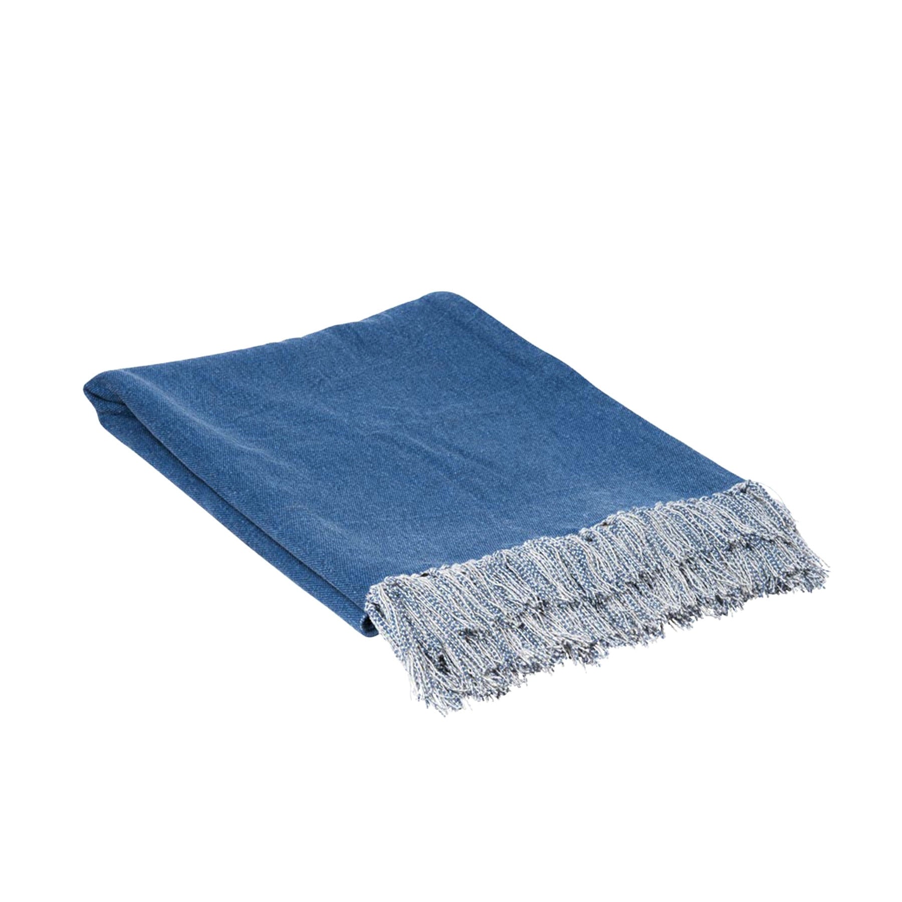 J.Elliot Home Idris Cotton Throw Santorini Blue Home Main image