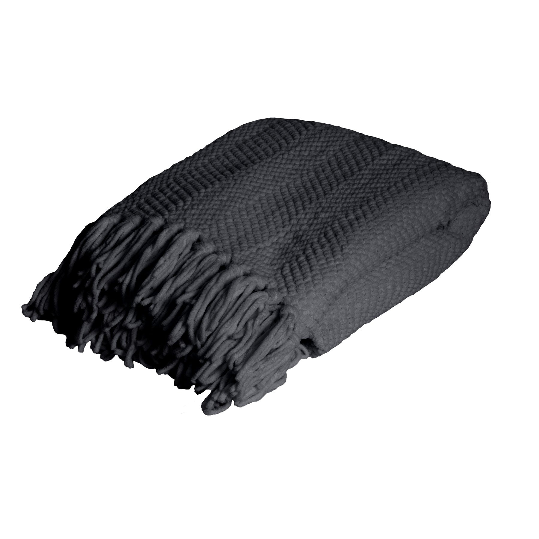 J.Elliot Home Louie Throw Rug Charcoal Main image