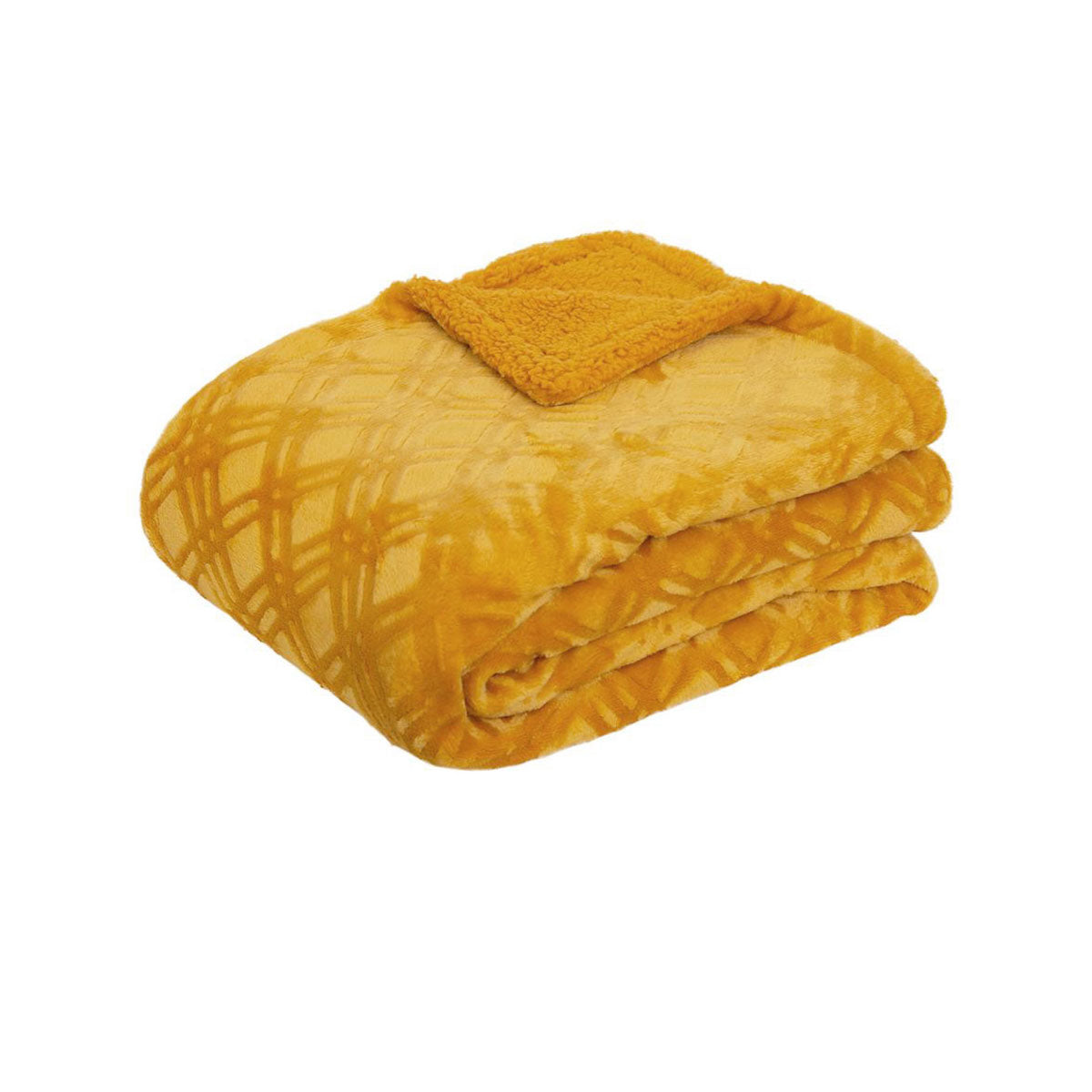 J.Elliot Home Vida Microplush Throw Mustard Main image