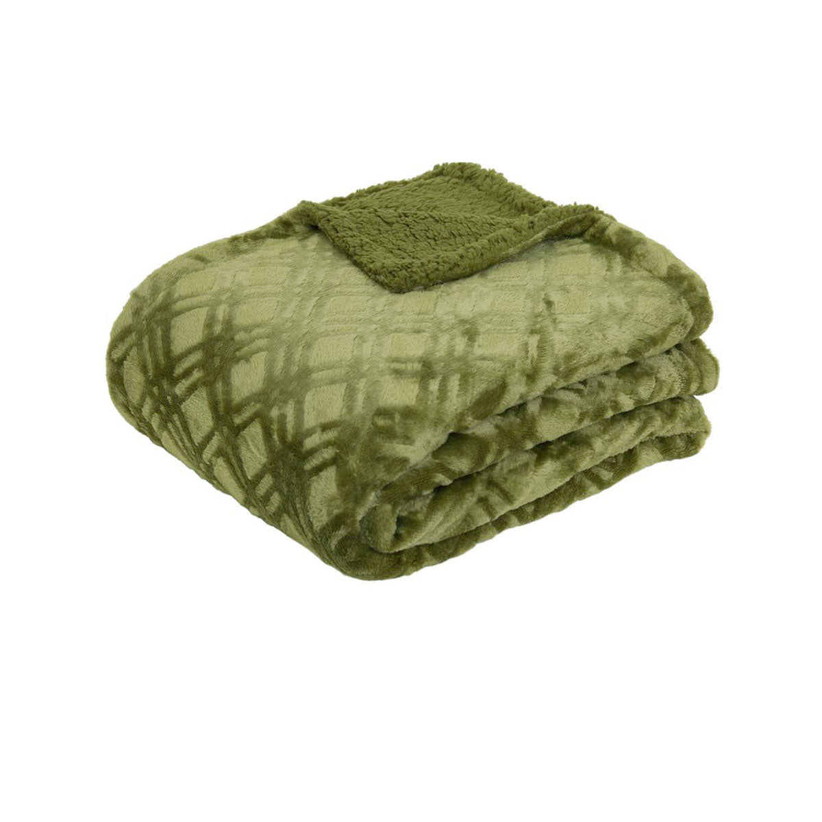 J.Elliot Home Vida Microplush Throw Olive Main image