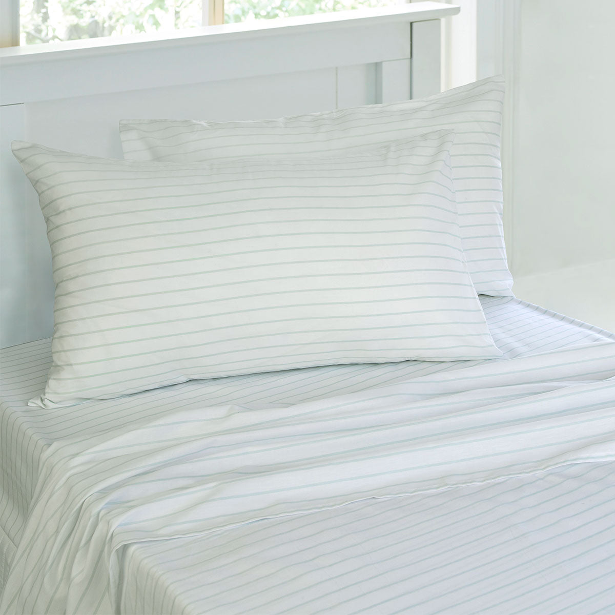 Jelly Bean Kids Striped Sheet Set Chambray Double Main image