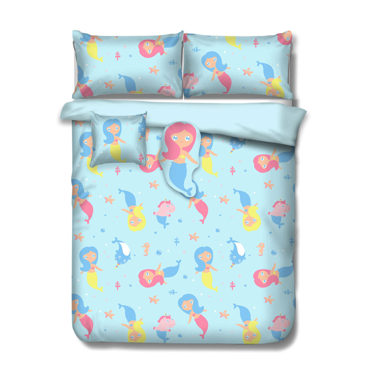 Ramesses Mermaid Kids Advventure 4 Pcs Comforter Set Single Main image