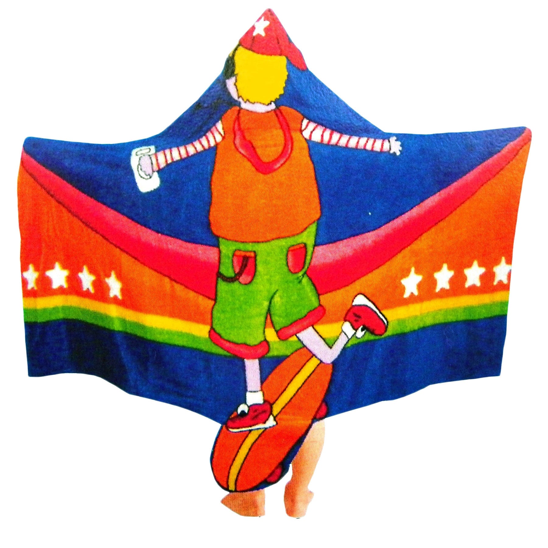 Kids Cotton Velour Beach Cape Skater Boy Main image