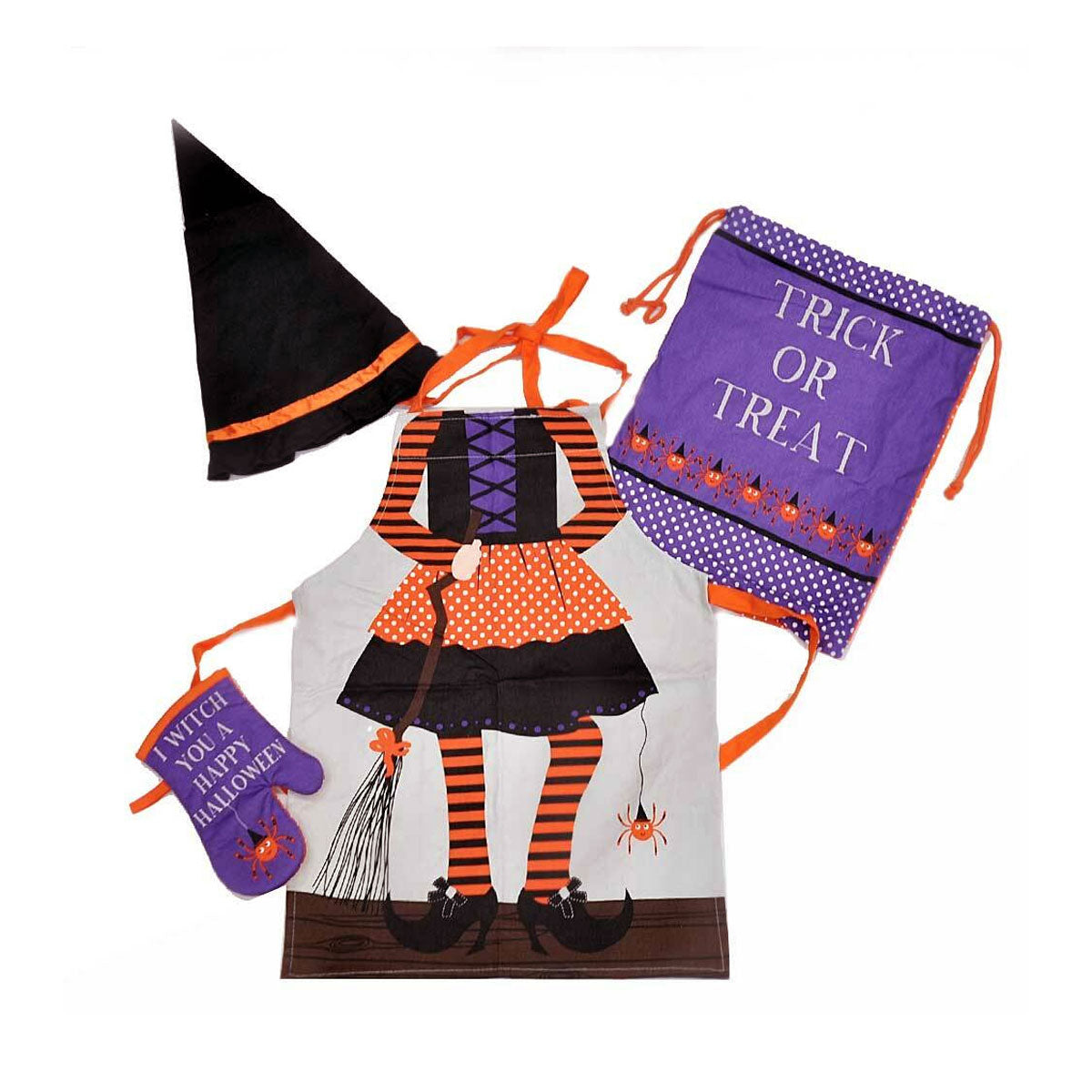 Cubby House Kids Set of 4 Witchy Children Kids Halloween Kitchen Chef Set Main image