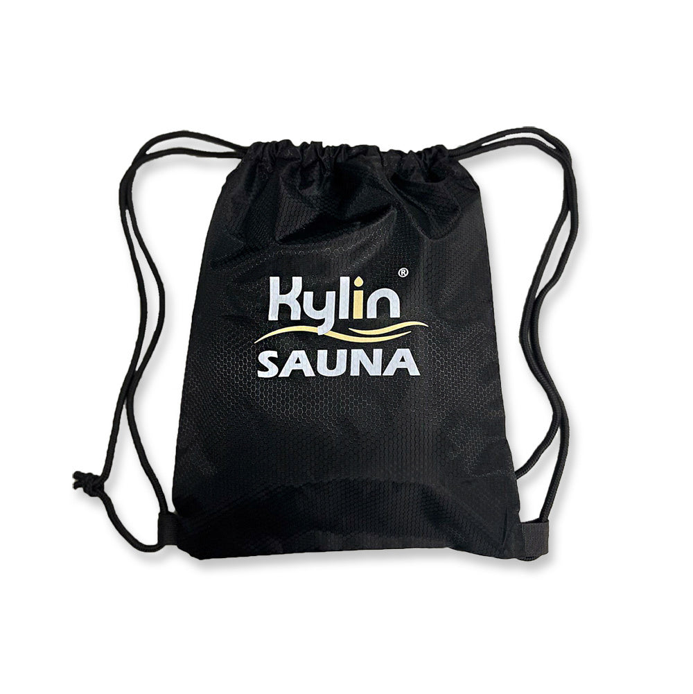 Kylin Black Nylon Sport Drawstring Bag Main image