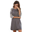 Polycotton Color Matching Women Nightgown 3/4 Sleeve Night Dress UK Size (XXL Size) Women's Sleepwear JR Joyreap