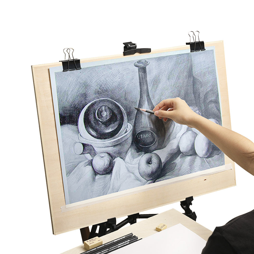 4K Solid Wood Drawing Board Easel Indoor Painting Table Sketching Drawing Tool Main image