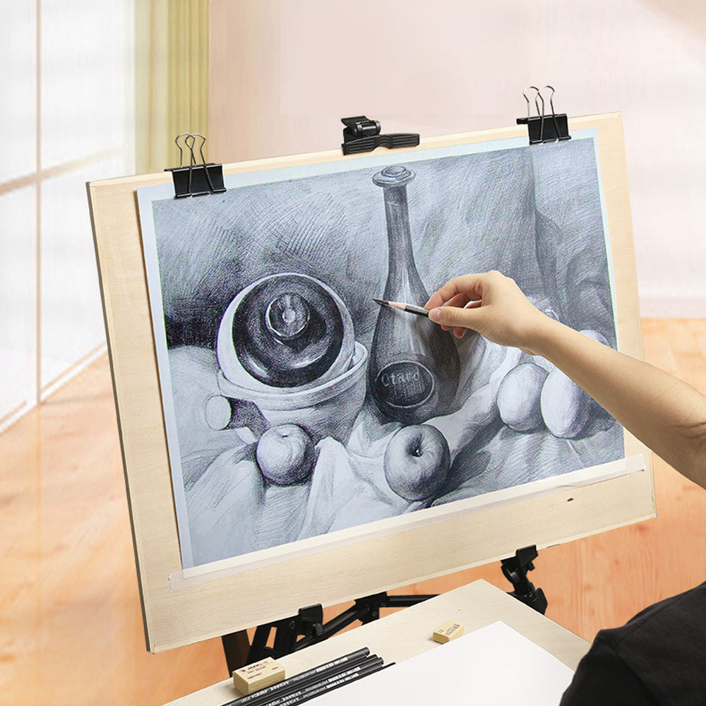 4K Solid Wood Drawing Board Easel Indoor Painting Table Sketching Drawing Tool Secondary image