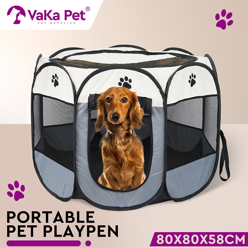 VaKa Pet Tent Playpen Dog Cat Play Pen Bags Kennel Portable Puppy Crate Cage Secondary image