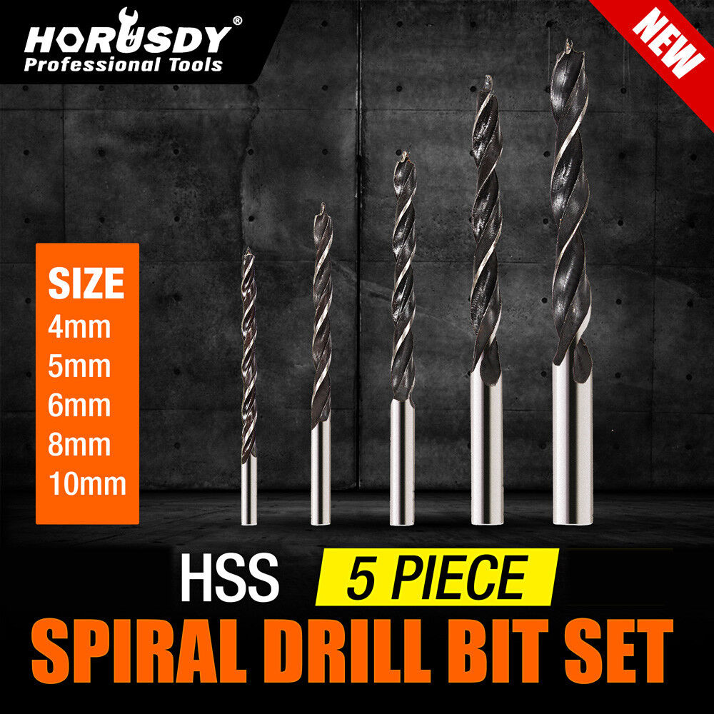 15Pc HSS Drill Bits Combination Set Wood Metal & Concrete Drilling Metric Titanium Secondary image