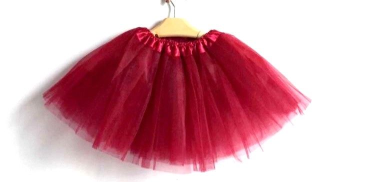 New Adults Tulle Tutu Skirt Dressup Party Costume Ballet Womens Girls Dance Wear, Burgundy, Adults Main image