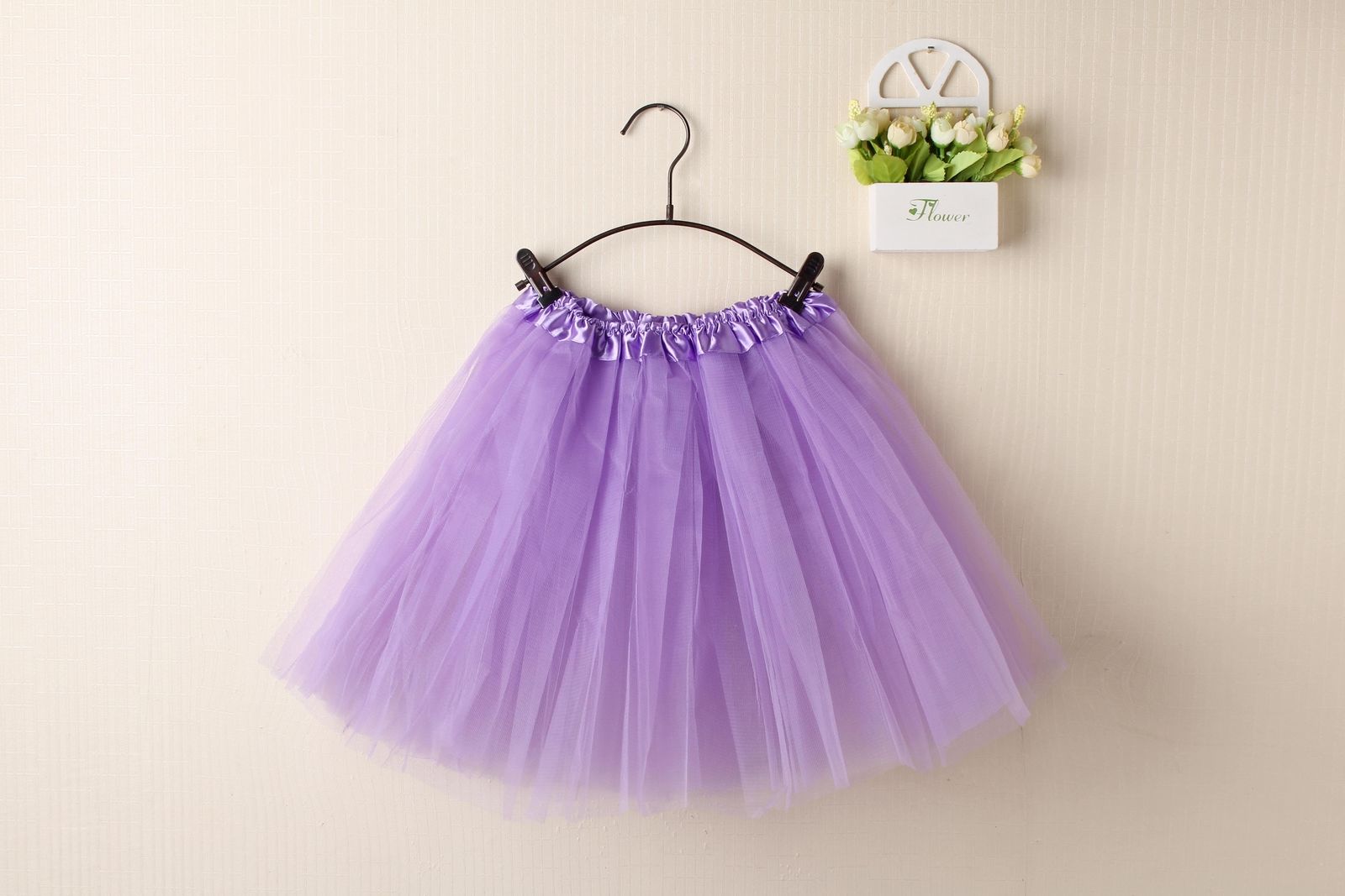 New Adults Tulle Tutu Skirt Dressup Party Costume Ballet Womens Girls Dance Wear, Light Purple, Kids Main image