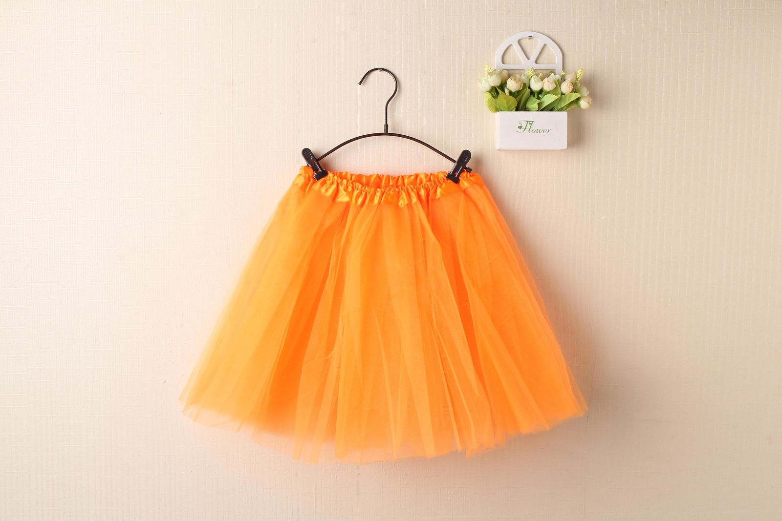 New Adults Tulle Tutu Skirt Dressup Party Costume Ballet Womens Girls Dance Wear, Orange, Adults Main image