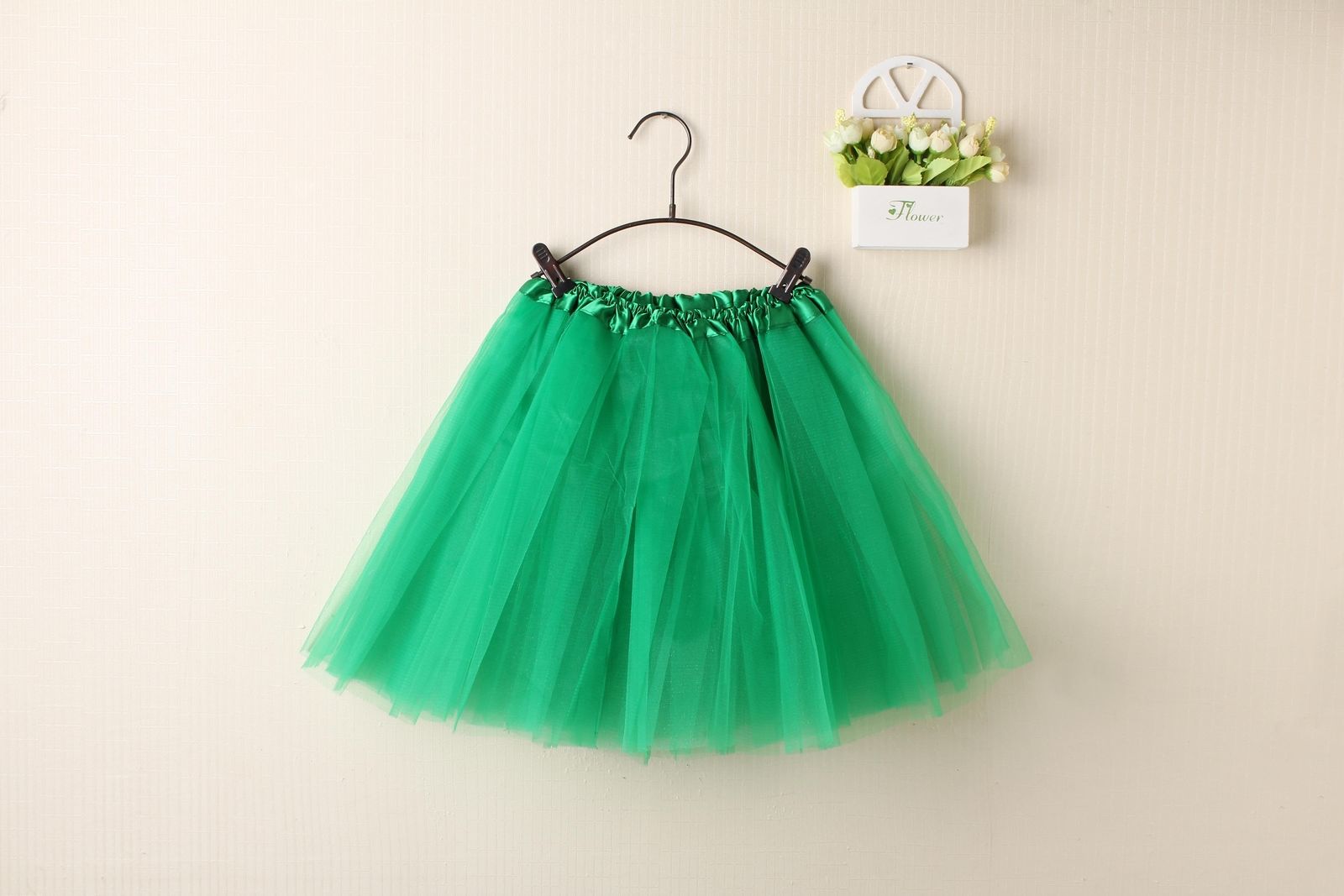 New Kids Tutu Skirt Baby Princess Dressup Party Girls Costume Ballet Dance Wear, Green, Kids Main image