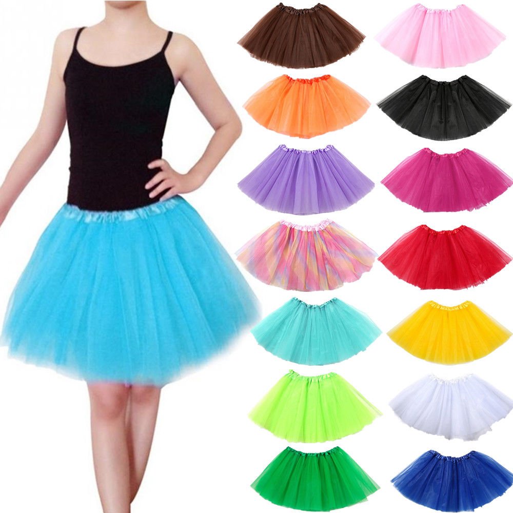 New Kids Tutu Skirt Baby Princess Dressup Party Girls Costume Ballet Dance Wear, White, Kids Secondary image