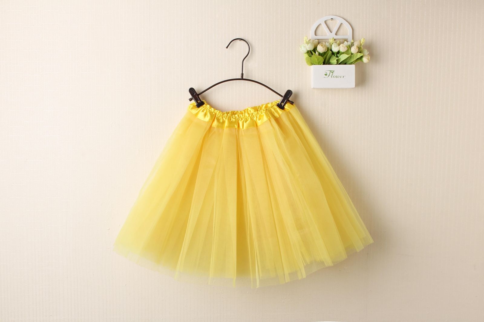 New Kids Tutu Skirt Baby Princess Dressup Party Girls Costume Ballet Dance Wear, Yellow, Kids Main image