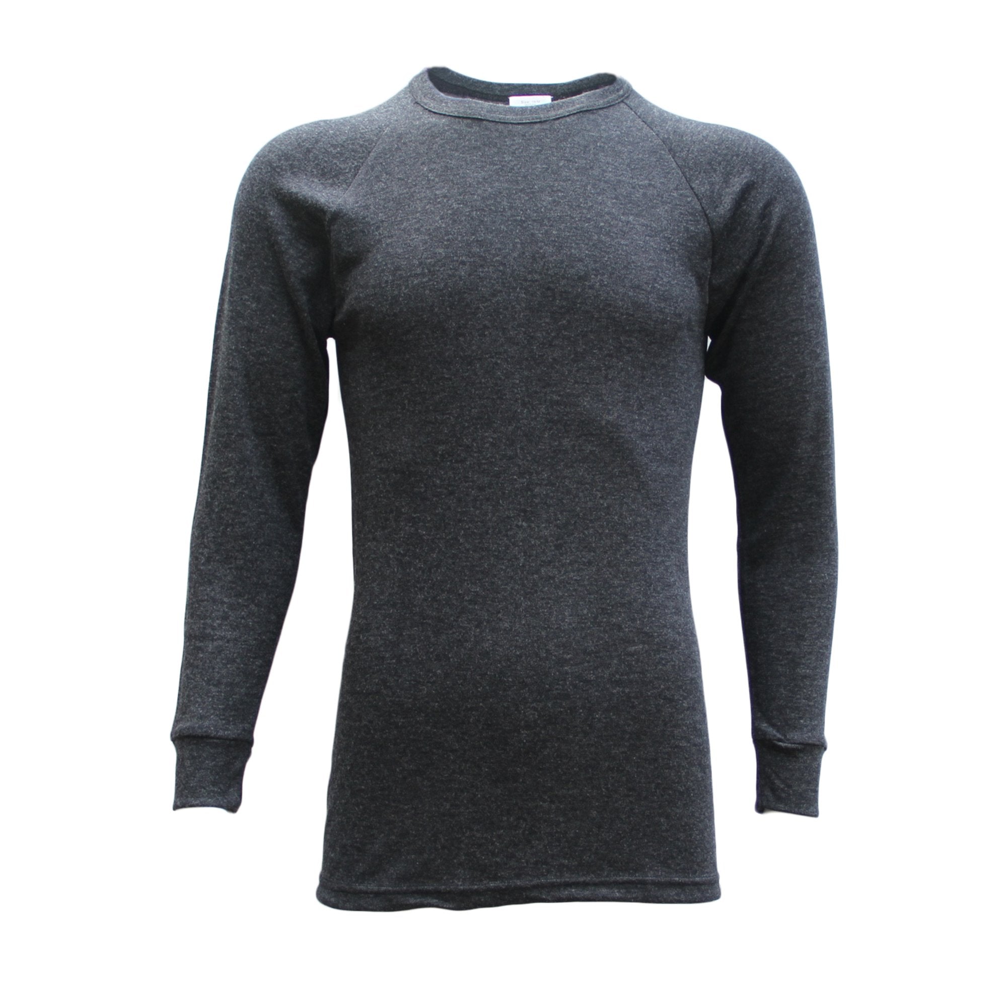 Mens Merino Wool Top Pants Thermal Leggings Long Johns Underwear Pajamas, Men's Top - Black, XL Main image