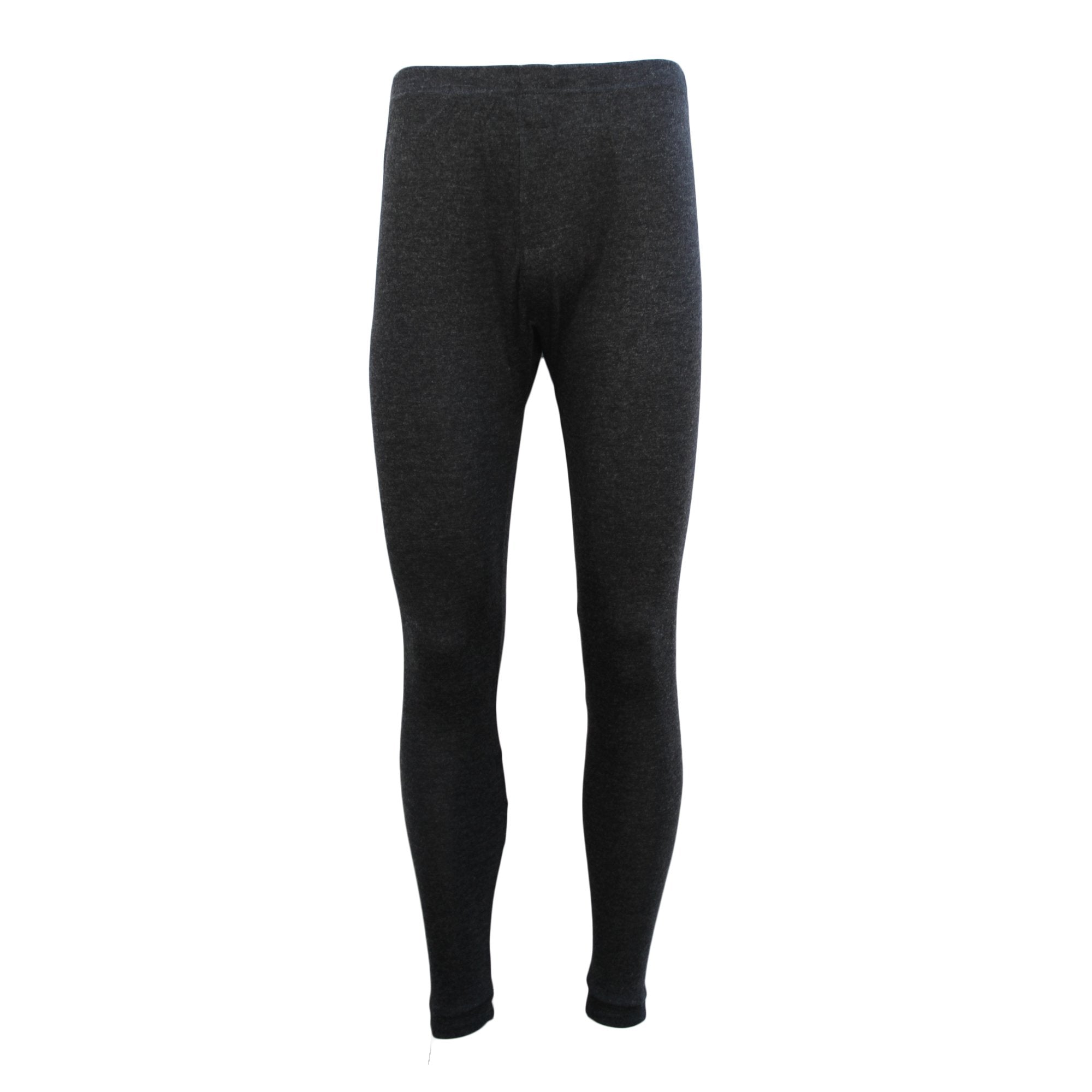 Mens Merino Wool Top Pants Thermal Leggings Long Johns Underwear Pajamas, Men's Long Johns - Black, XL Main image