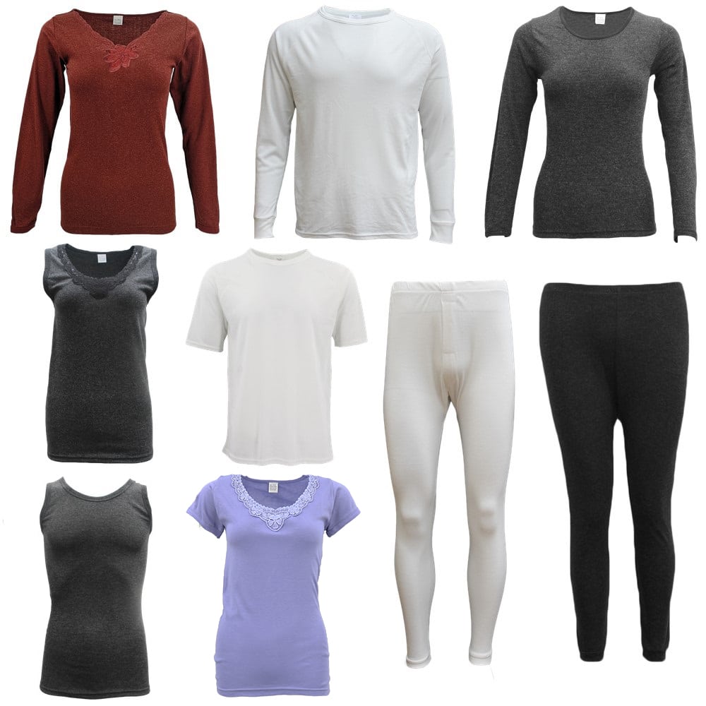 Womens Merino Wool Top Pants Thermal Leggings Long Johns Underwear Pajamas, Women's Leggings - Beige, 18-20 Secondary image