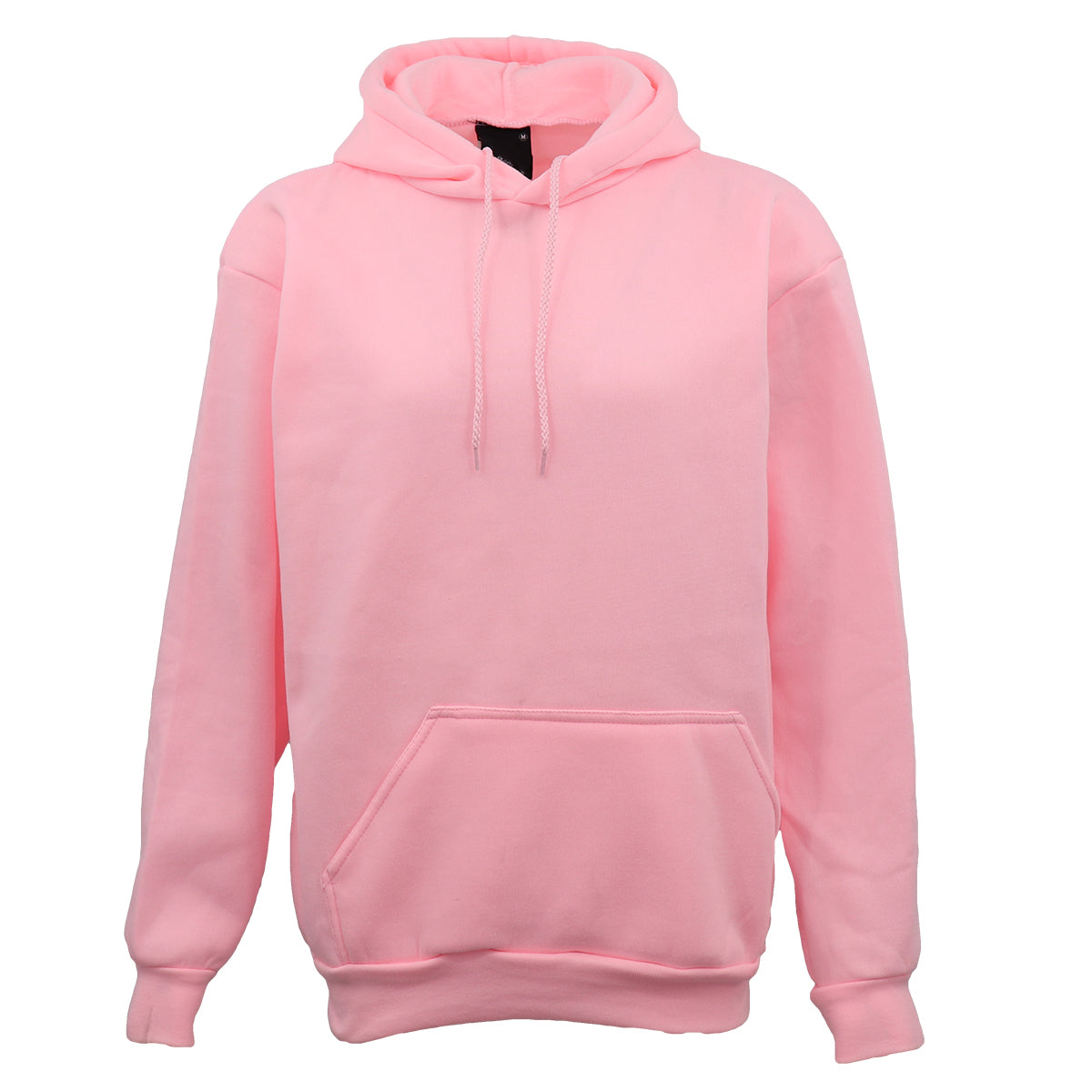 Adult Unisex Men's Basic Plain Hoodie Pullover Sweater Sweatshirt Jumper XS-8XL, Light Pink, S Main image