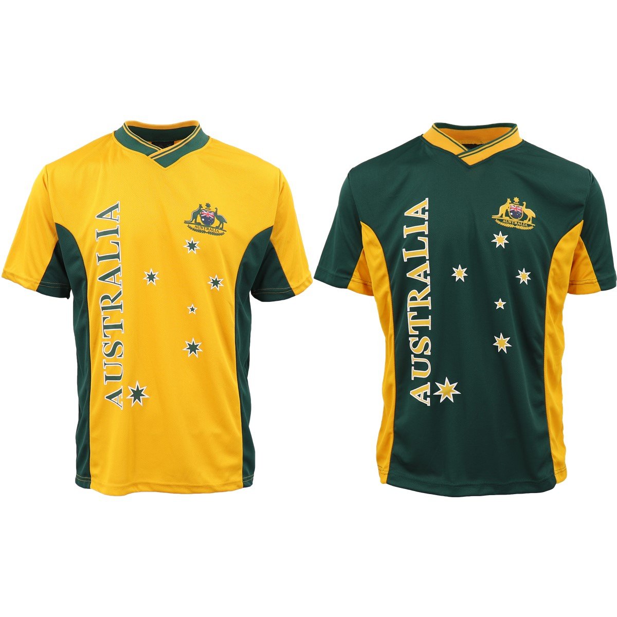 Adults Kids Men's Sports Soccer Rugby Jersy T Shirt Australia Day Polo Souvenir, Green, 2XL Secondary image