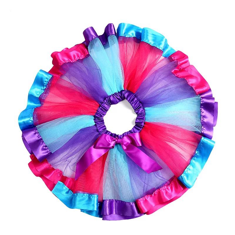 New Adults Tulle Tutu Skirt Dressup Party Costume Ballet Womens Girls Dance Wear, Rainbow_C, Adults Main image