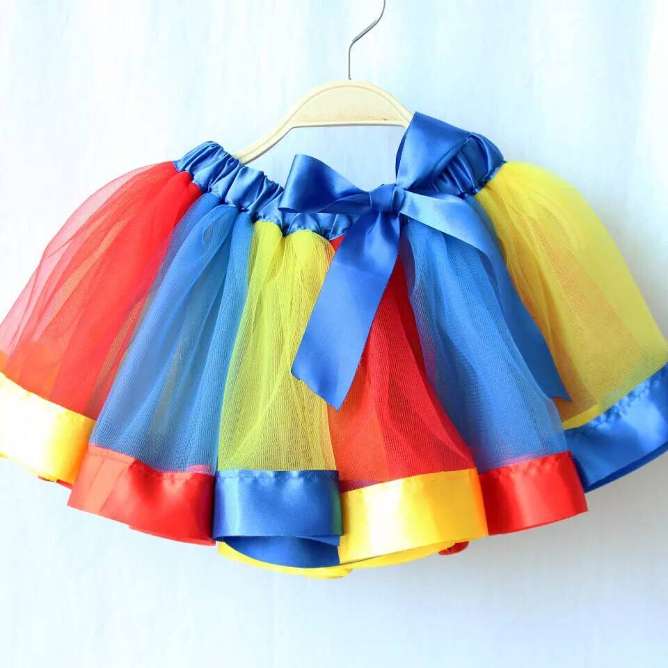 New Adults Tulle Tutu Skirt Dressup Party Costume Ballet Womens Girls Dance Wear, Rainbow_G, Adults Main image