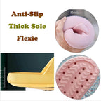 Pillow Slides Sandals Non-Slip Ultra Soft Slippers Cloud Shower EVA Home Shoes, Yellow, 36/37