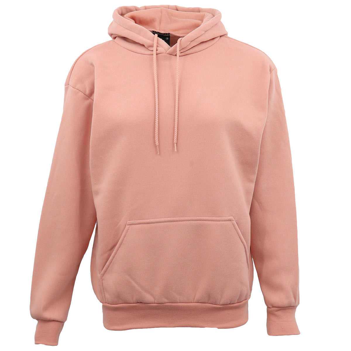 Adult Unisex Men's Basic Plain Hoodie Pullover Sweater Sweatshirt Jumper XS-8XL, Wash Pink, 3XL Main image