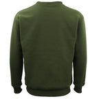 New Adult Unisex Plain Pullover Fleece Jumper Mens Long Sleeve Crew Neck Sweater, Wash Pink, S