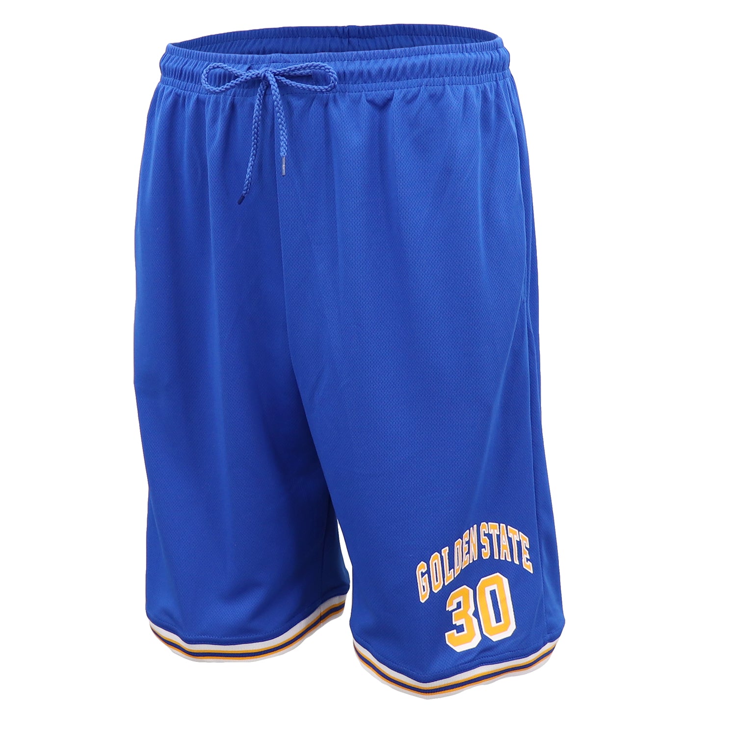 Men's Basketball Sports Shorts Gym Jogging Swim Board Boxing Sweat Casual Pants, Blue - Golden State 30, 2XL Main image