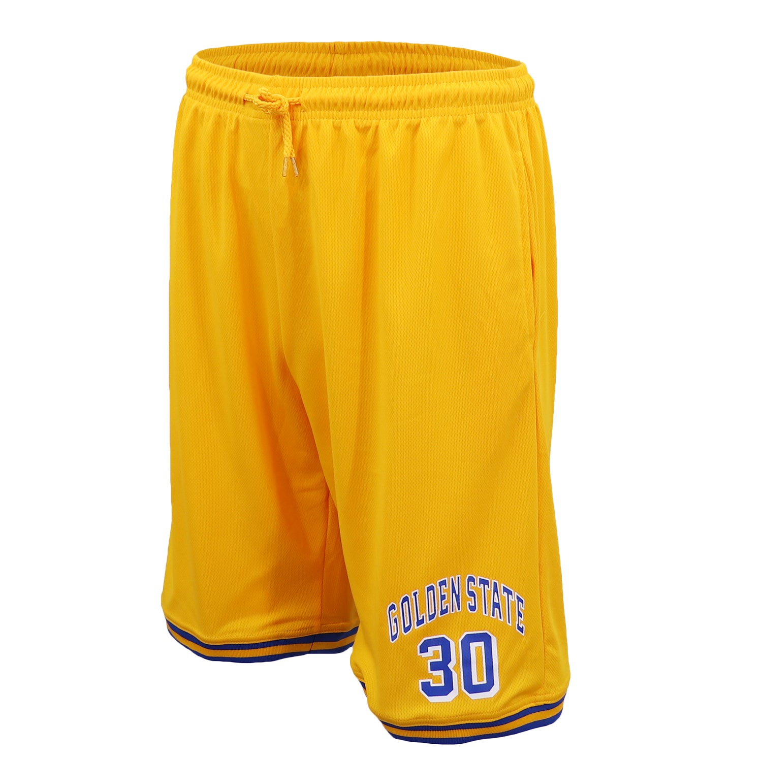 Men's Basketball Sports Shorts Gym Jogging Swim Board Boxing Sweat Casual Pants, Yellow - Golden State 30, 2XL Main image