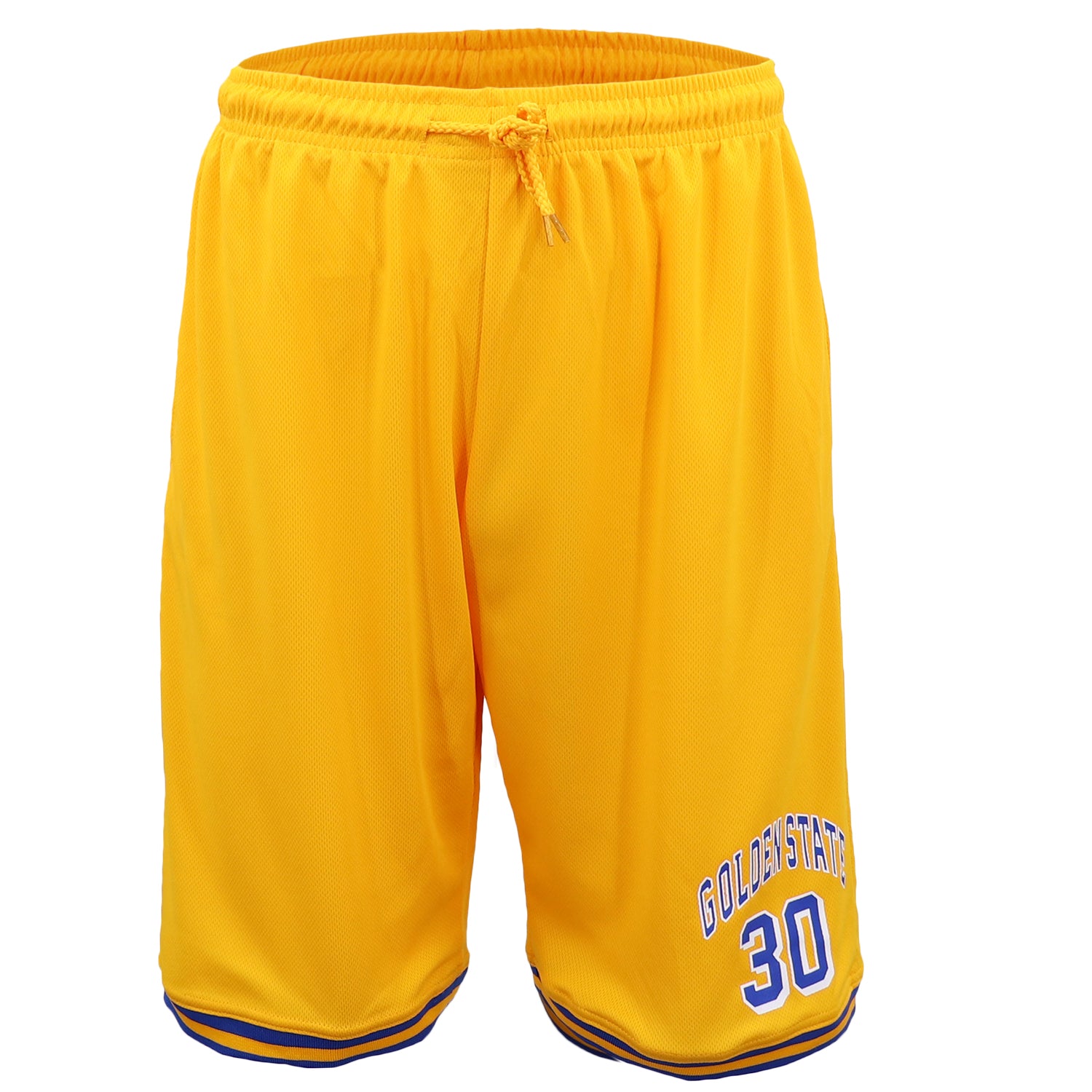Men's Basketball Sports Shorts Gym Jogging Swim Board Boxing Sweat Casual Pants, Yellow - Golden State 30, 2XL Secondary image
