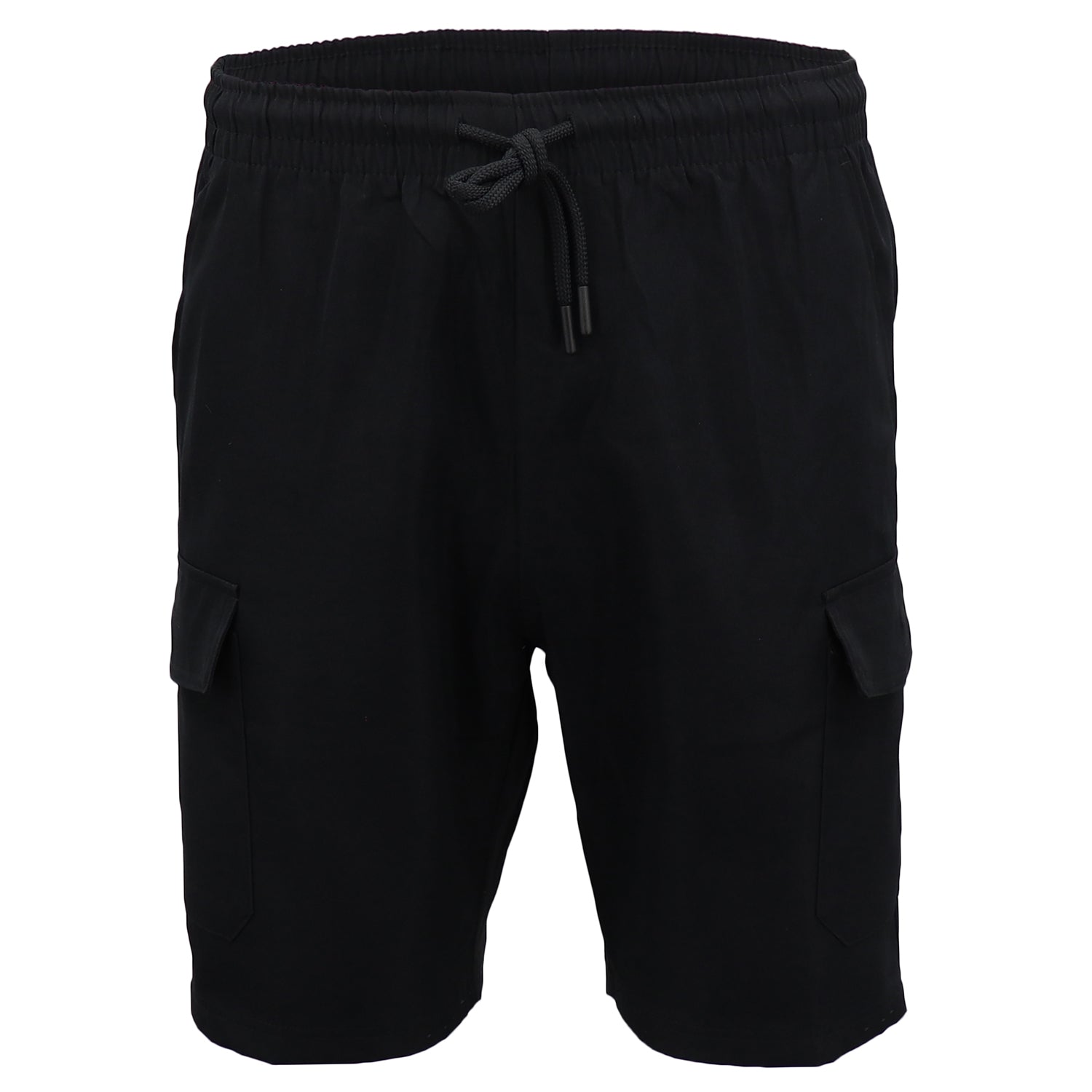 Men's Cargo Shorts 4 Pockets Cascual Work Trousers Active Pants Elastic Waist, Black, M Secondary image