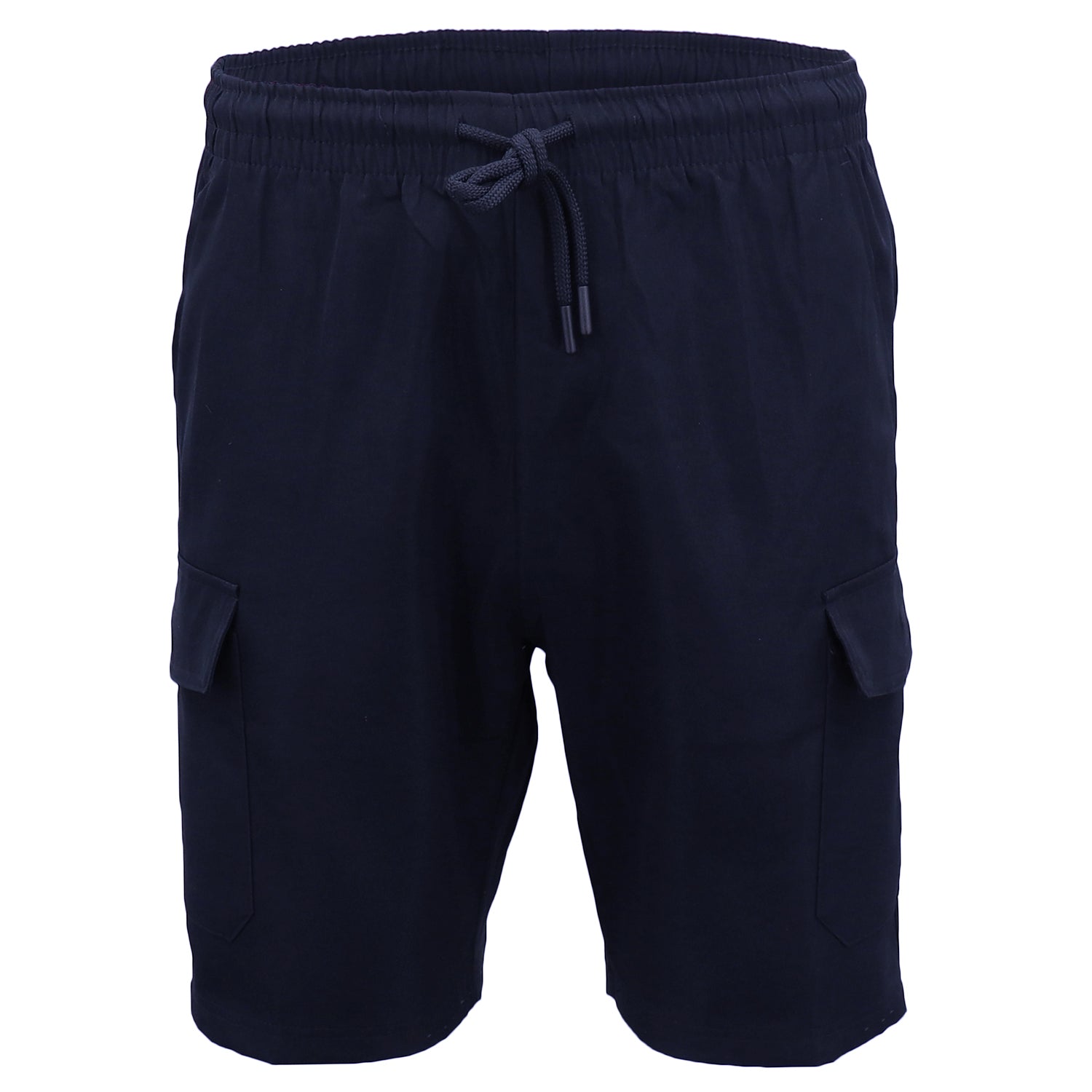 Men's Cargo Shorts 4 Pockets Cascual Work Trousers Active Pants Elastic Waist, Navy, S Secondary image