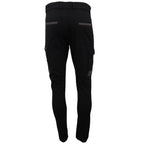 Men's Cotton Drill Cargo Work Pants UPF 50+ 13 Pockets Tradies Workwear Trousers, White, 38