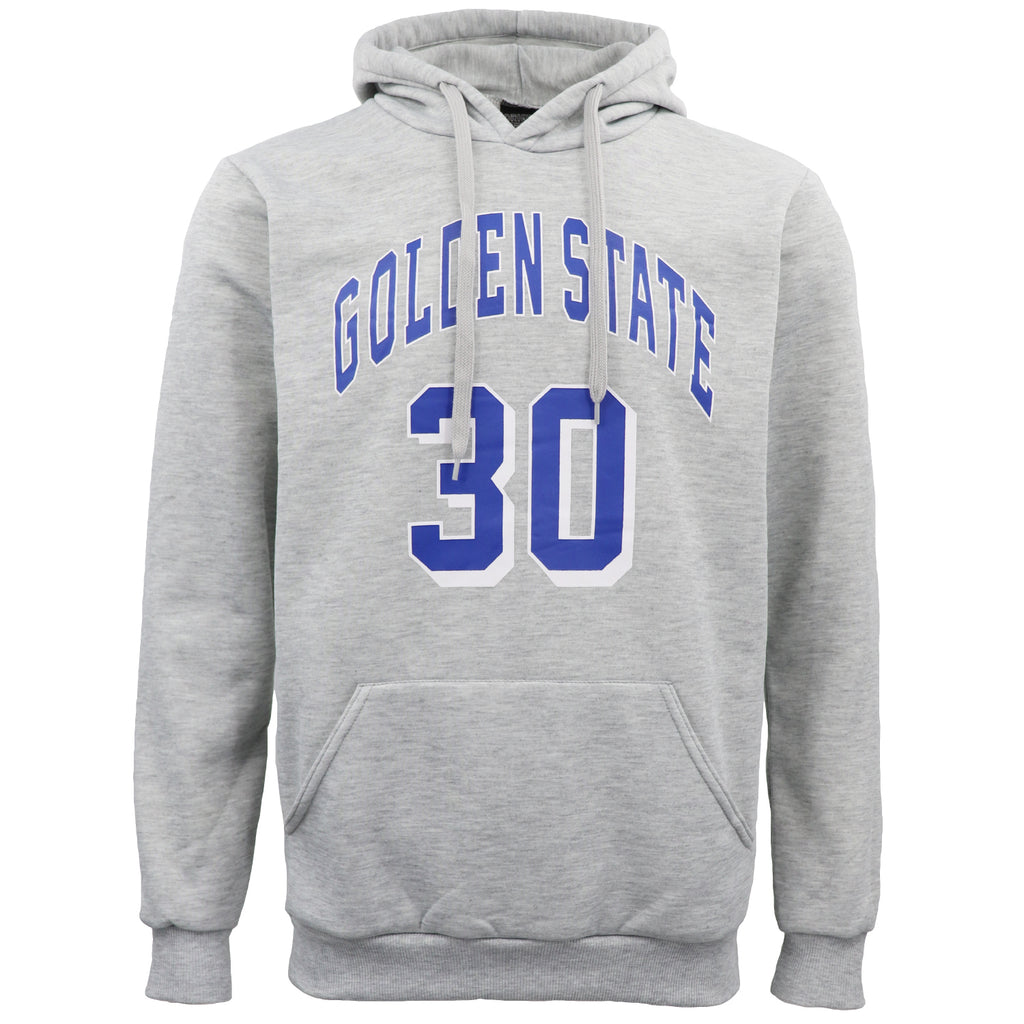 Men's Fleece Pullover Hoodie Jacket Sports Jumper Jersey Chicago Golden State, Black - Chicago 23, S