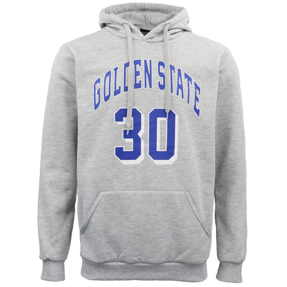 Men's Fleece Pullover Hoodie Jacket Sports Jumper Jersey Chicago Golden State, Black - Chicago 23, M